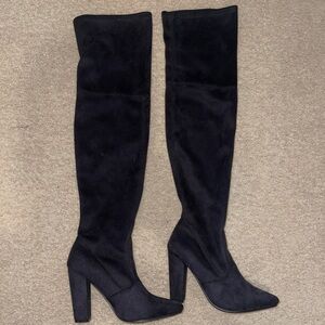 Elegant Black Knee-High Women's Boots